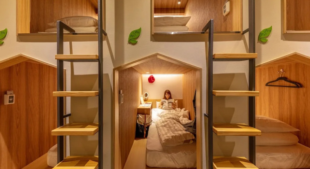 Кровать в общем номере (женский номер) CHO Stay Capsule Hotel-Taoyuan Airport T2