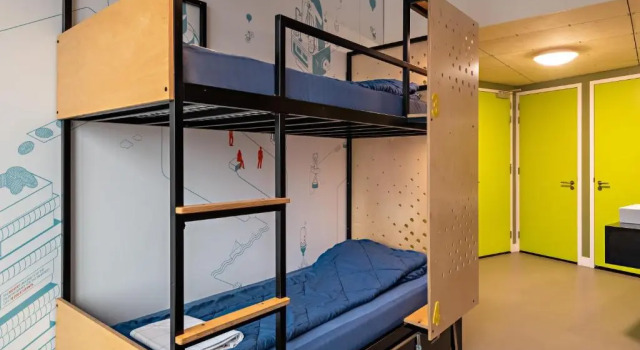 Четырёхместный номер Economy Stayokay Hostel Utrecht Centrum