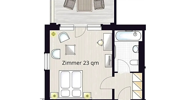 Номер Standard с балконом и с видом на море Hotel Villa Halliger