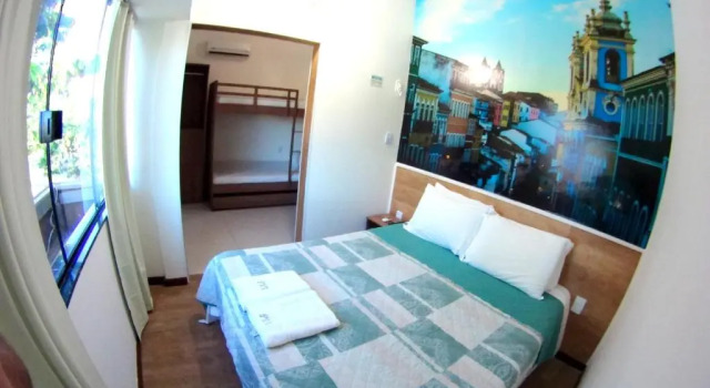 Четырёхместный номер Standard Hotel Pousada Villas do Atlantico 2 min a pe da praia do Buraco da Velha