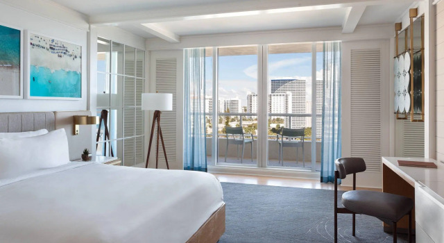Двухместный номер с балконом и с частичным видом на океан The Ritz-Carlton, Fort Lauderdale