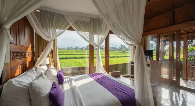 Standard Familie Zimmer 2 Schlafzimmer mit Balkon und mit Gartenblick Uma Sebatu Villa