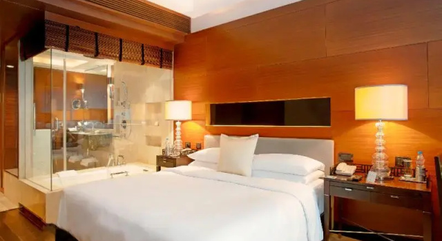 Двухместный номер Deluxe с балконом The Leela Ambience Gurugram Hotel & Residences - The Luxury Urban Sanctuary