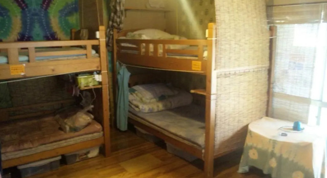 Кровать в общем номере (женский номер) Okinawa Motobu Guest House