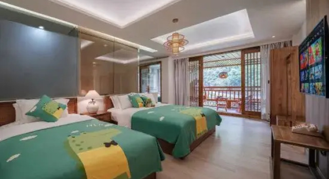 Семейный люкс с видом на реку Zhenyuan Inn in Shuiyifang Leju