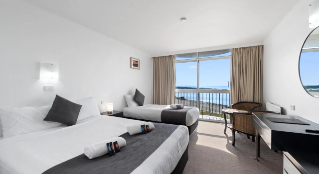 Standard- dobbelt værelse med havudsigt Scamander Beach Resort