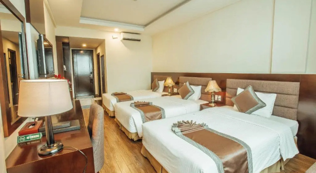 Трёхместный семейный номер Deluxe Muong Thanh Vinh Hotel