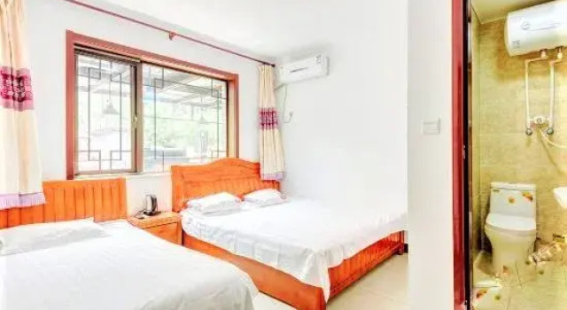 Кровать в общем номере Jingxinju Inn (Beijing Miyun Old Town)