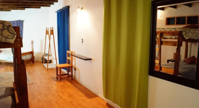 Кровать в общем номере Atacama Checar Hostal