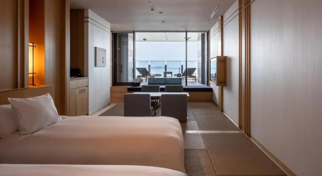 Двухместный номер Deluxe с видом на океан Pearl Star Hotel ATAMI
