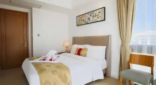 Люкс с 3 комнатами с балконом и с видом на море Sanya Fuhaitang Holiday Hotel