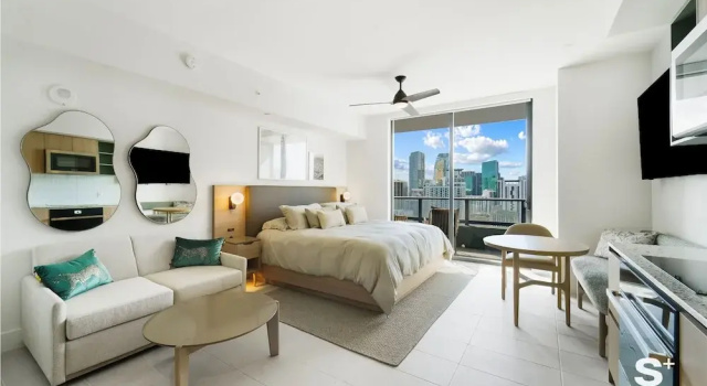 Miami Luxury Studio With City View, 预订 酒店 迈阿密海滩-邁阿密海灘 迈阿密都市区