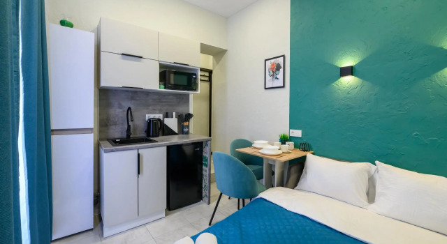 Апартаменты c 1 комнатой с балконом MOKO Apartments (МОКО Апартментс) на улице Ткацкая