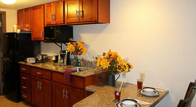 Люкс с красивым видом из окна Crystal Springs Inn and Suites