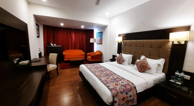 Одноместный номер Deluxe с видом на окрестности Hotel Natraj Rishikesh