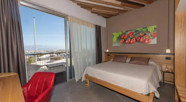 Deluxe huone parvekkeella merinäköala Hotel da Romano
