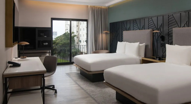 Четырёхместный номер Standard с видом на сад Courtyard by Marriott Santo Domingo