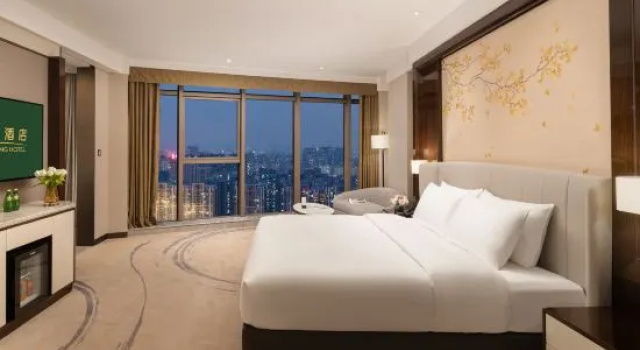 Люкс Comfort с 2 комнатами с видом на город Wosheng Hotel Nanning