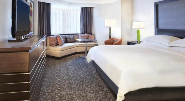 Номер Standard с видом на бассейн Hilton Minneapolis-St Paul Airport