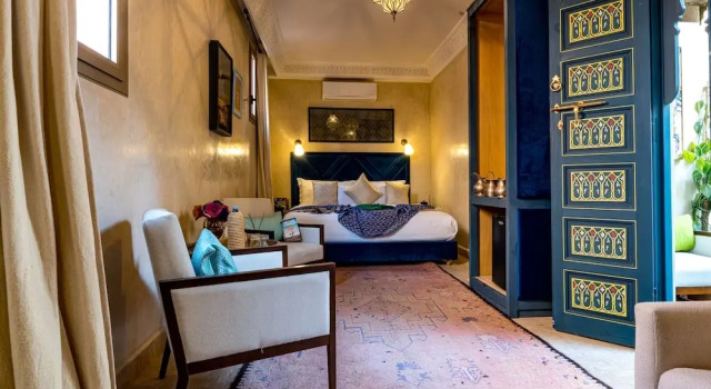 Luxury dublă cameră Riad Atrium