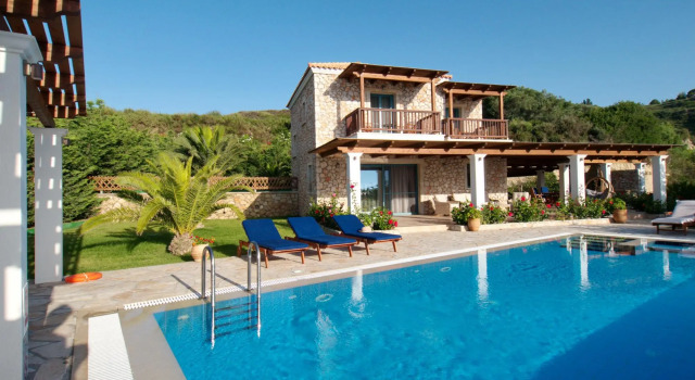 Villa Penelope Spartia Kefalonia, Забронировать Вилла Отели Клисмата с бассейном, Бассейн