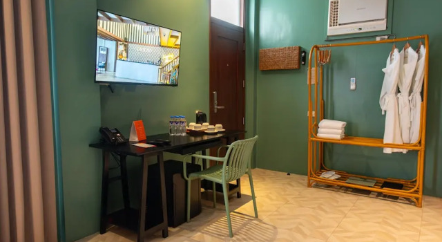 Кровать в общем номере UNWND Boutique Hotel Dumaguete