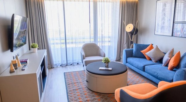 Номер Deluxe с 2 комнатами с балконом Oakwood Residence Sukhumvit Thonglor Bangkok
