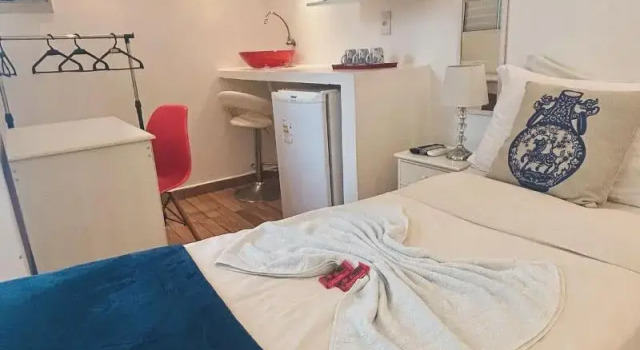 Номер Standard Pousada e Hostel São Paulo Comfort - Bairro Pinheiros, próximo Hospital das Clínicas e Incor, Oscar Freire, Av Paulista, Allianz, Vila Madalena e fácil acesso ao Ibirapuera e Morumbi
