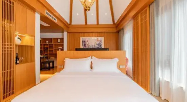 Двухместный люкс с красивым видом из окна Yu Gui Yu Ye Private Hot Spring Inn (Qingcheng Back Mountain Branch)