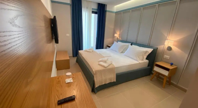 Двухместный номер Deluxe с балконом и с видом на море Hotel Olive Ksamil