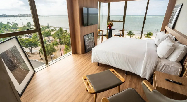 Sais Beach Living Hotel, Забронировать Отель Пажусара Масейо, рядом с Port of Maceio