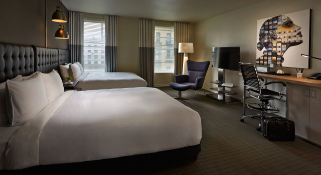 Четырёхместный номер Deluxe Hotel Zetta San Francisco
