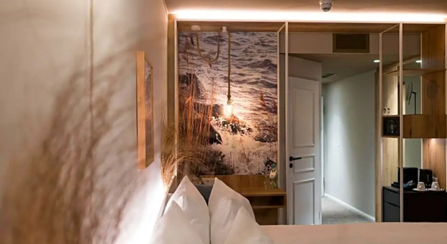Номер Deluxe с балконом и с видом на море Отель Hafenhotel zu Putbus