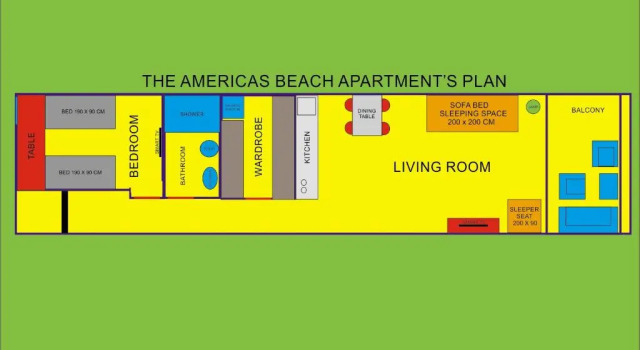 Апартаменты Deluxe The Americas Beach Apartment