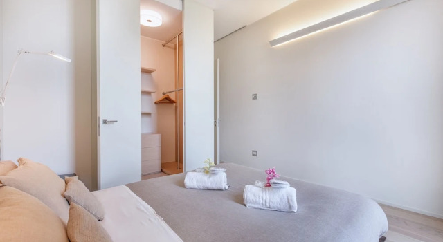Апартаменты c 1 комнатой с балконом Stylish elegant Apartment in Torre Solaria with exclusive Milans view