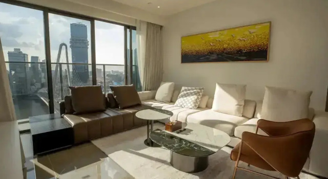 Апартаменты Superior с 4 комнатами с балконом и с видом на город The Galleria Thu Thiem - Panorama View