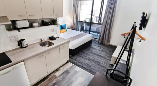 Студия Quest on Eden Auckland CBD Apartment Hotel