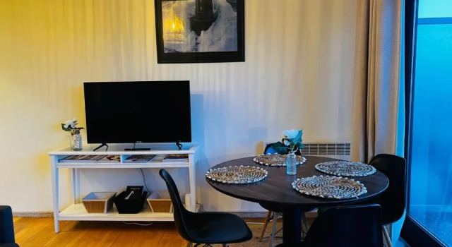 Студия La perle du Nord studio met meer, strand en zwembad