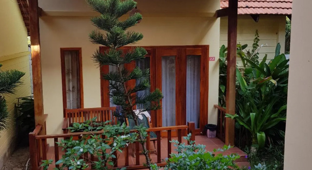 Кровать в общем номере Viet Thanh Resort