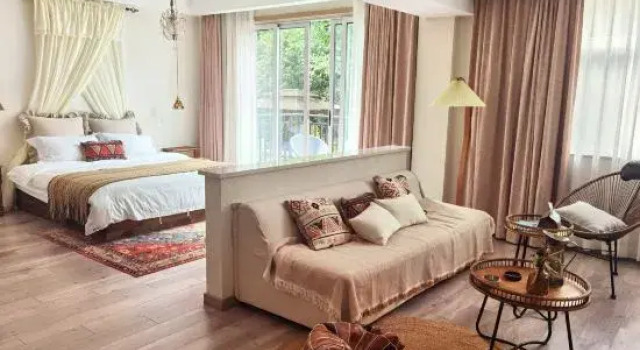 Люкс с 6 комнатами Tianshe Courtyard View Leisure Resort Villa Mountain Su (Anji Yunshang Grassland Resort)