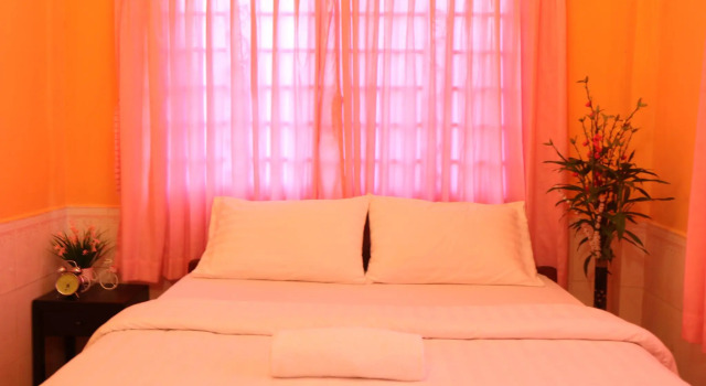 Кровать в общем номере Eco-Home Siem Reap Homestay