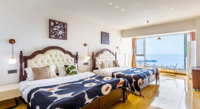 Семейный люкс с видом на море Long Island Jiayue Seaview Homestay