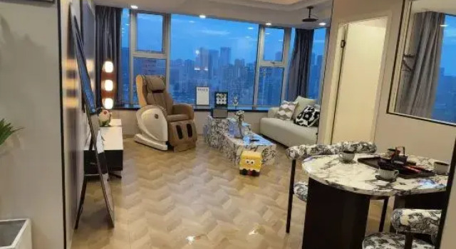Двухместный люкс с 2 комнатами SPARK Kelly Full Suite Holiday Apartment (Chengdu Chunxi Road Taikooli Branch)