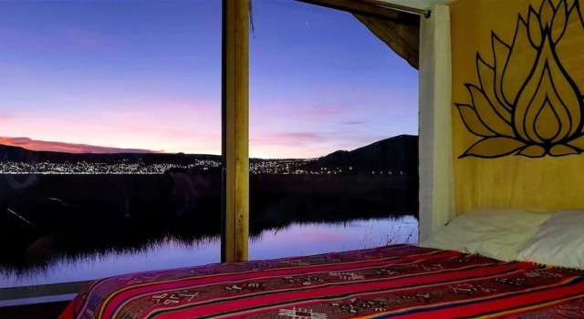 Habitación Estándar con balcón y con vista panorámica Titicaca Atrion Uros