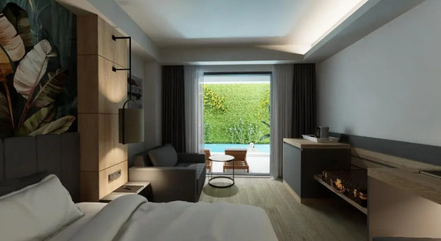 Двухместный номер Standard с видом на бассейн Side Zeugma Hotel