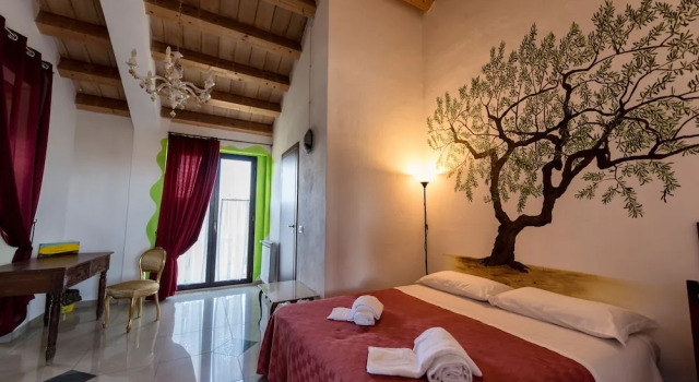 Четырёхместный номер Standard с балконом La Casa Rossa Country House