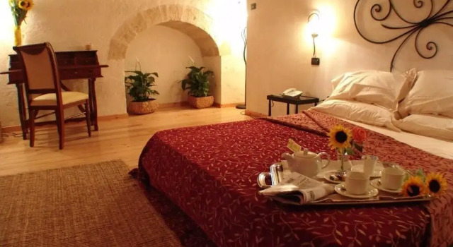 Двухместный номер Deluxe с видом на море Hotel Masseria Fortificata Donnaloia