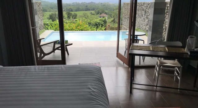 Habitación doble De lujo con vista a la montaña Borobudurhills