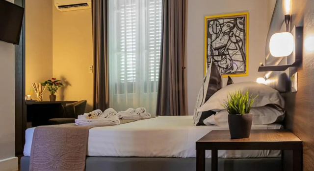 Deluxe dobbelt værelse med byudsigt Re Vittorio Deluxe