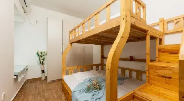 Семейный люкс с 2 комнатами с балконом Wenchang Space Exploration Moon Seaview Theme Apartment